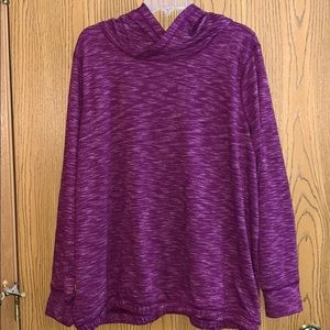 TekGear Plus Hoodie Purple Heather